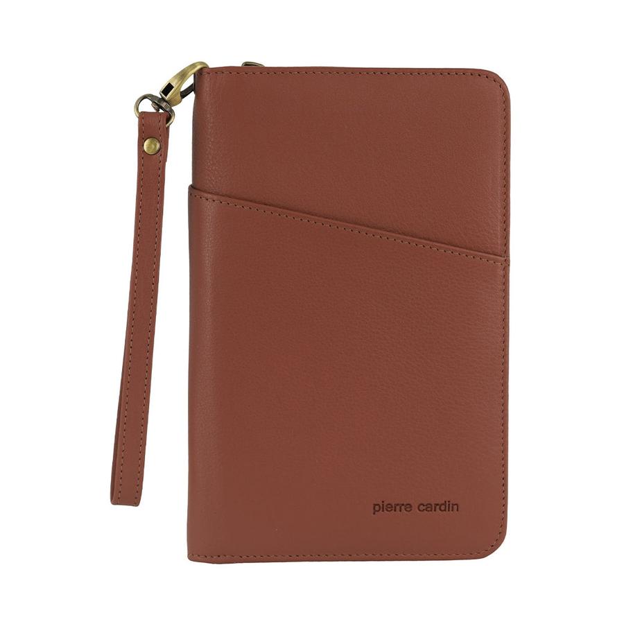 Pierre Cardin Amalie Italian Leather Passport Wallet Rose Rose