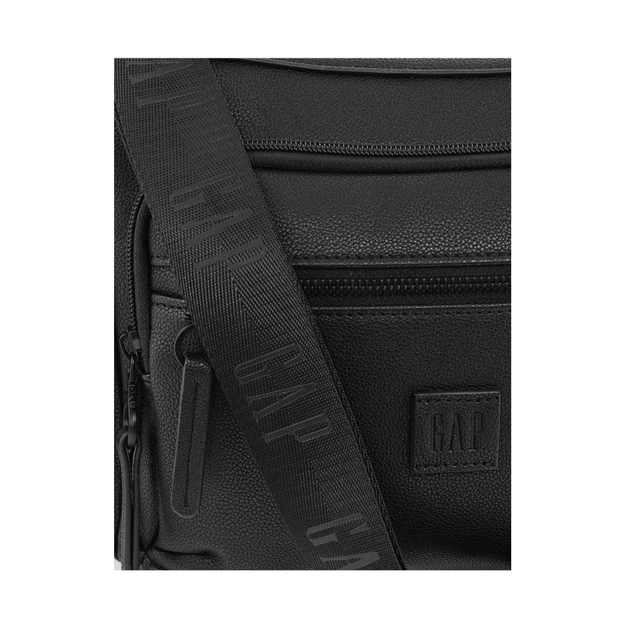 Gap Nexa Ladies Vegan Leather Function Crossbody Bag Black Black