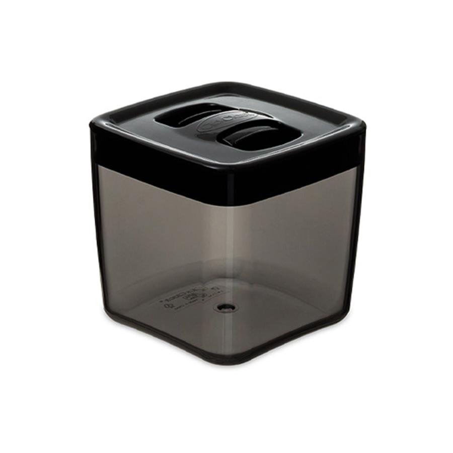 ClickClack Display Cube 1.4L Airtight Container Black Black