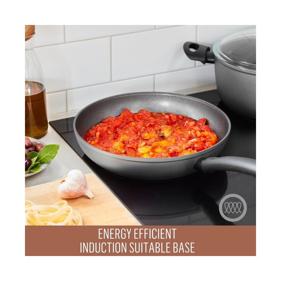 Essteele Per Benessere 5 Piece Cookware Set Grey Grey