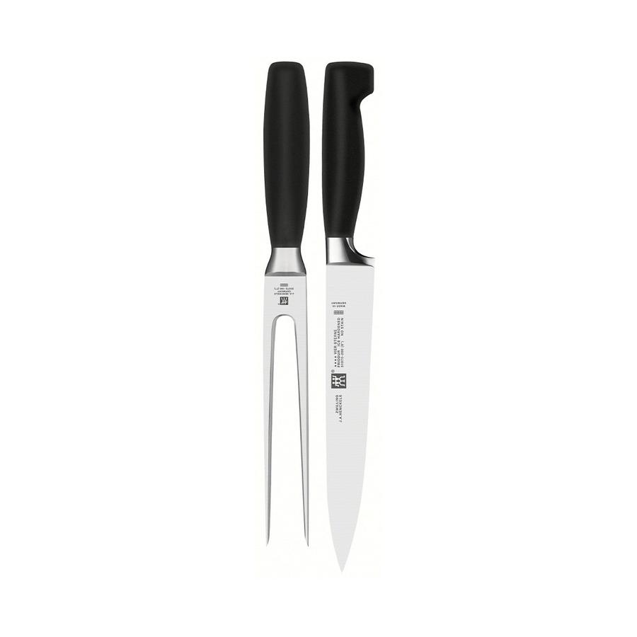 Zwilling Four Star Carving 2 Piece Set Black Black