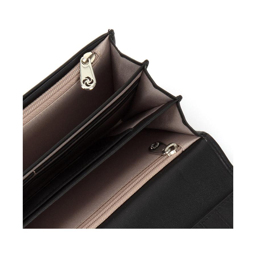 Samsonite Serena Leather Clutch RFID Wallet Black Black