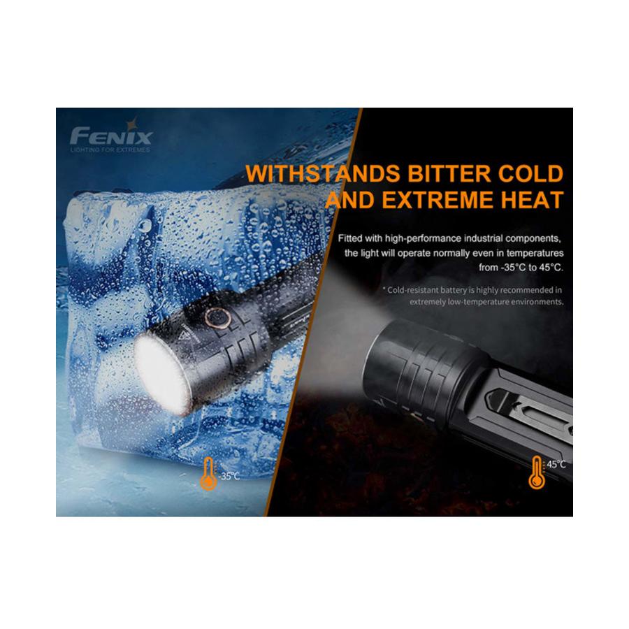 Fenix LR35R  Rechargable Torch Black Black