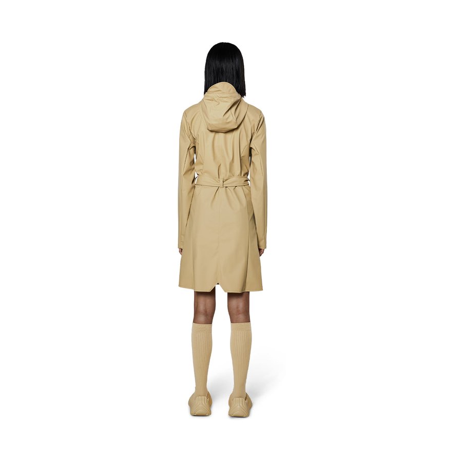 Rains Curve Jacket Sand M