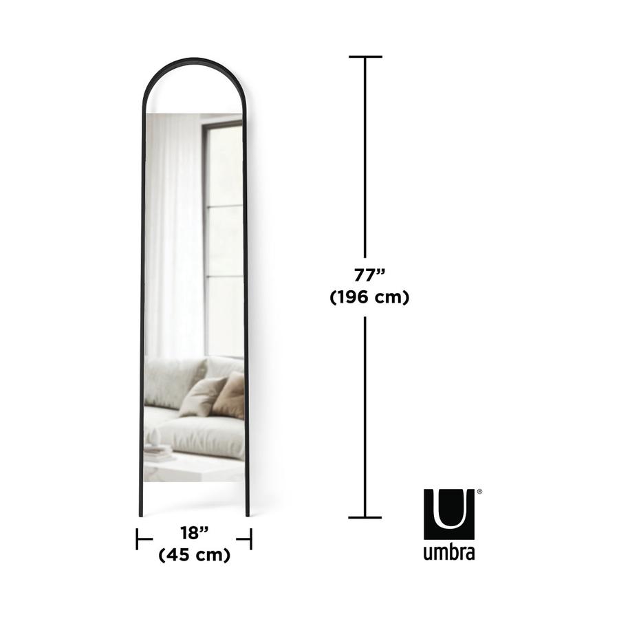 Umbra Bellwood Leaning Mirror (193cm x 45cm) Black Black