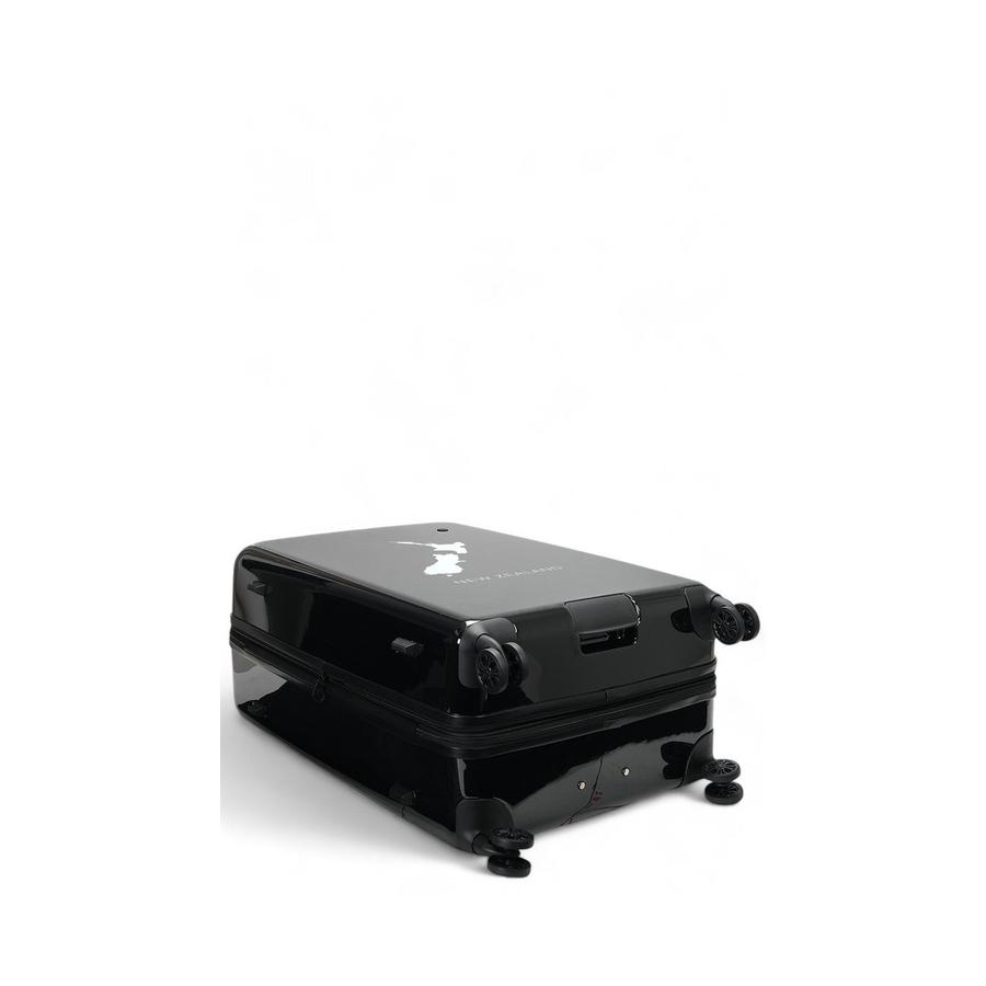 Caselite NZ Map 77cm Hardside Checked Suitcase Black Black