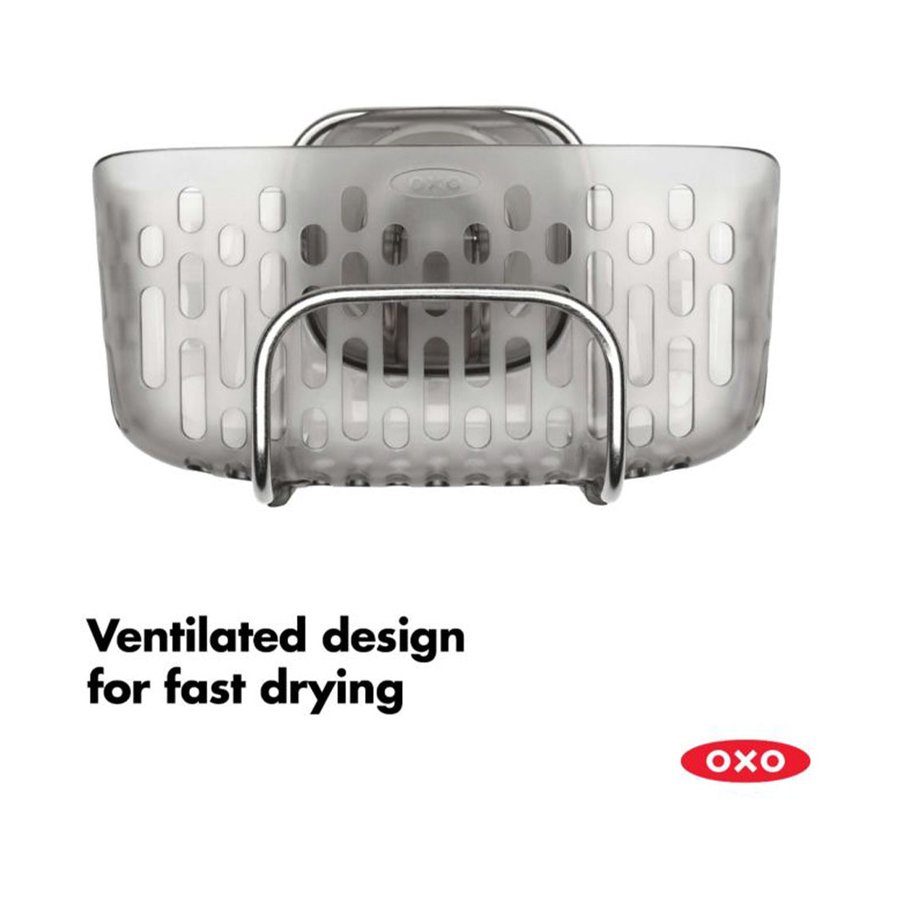 OXO Good Grips StrongHold Suction Sink Caddy Silver Silver