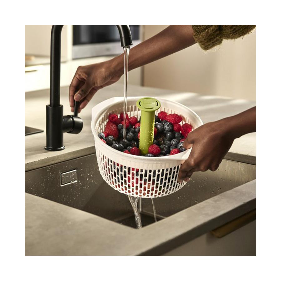 Joseph Joseph Spindola Salad Spinning Colander White White