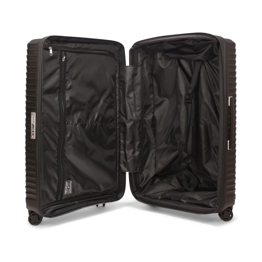 Samsonite Upscape 75cm Hardside Checked Suitcase Black Black