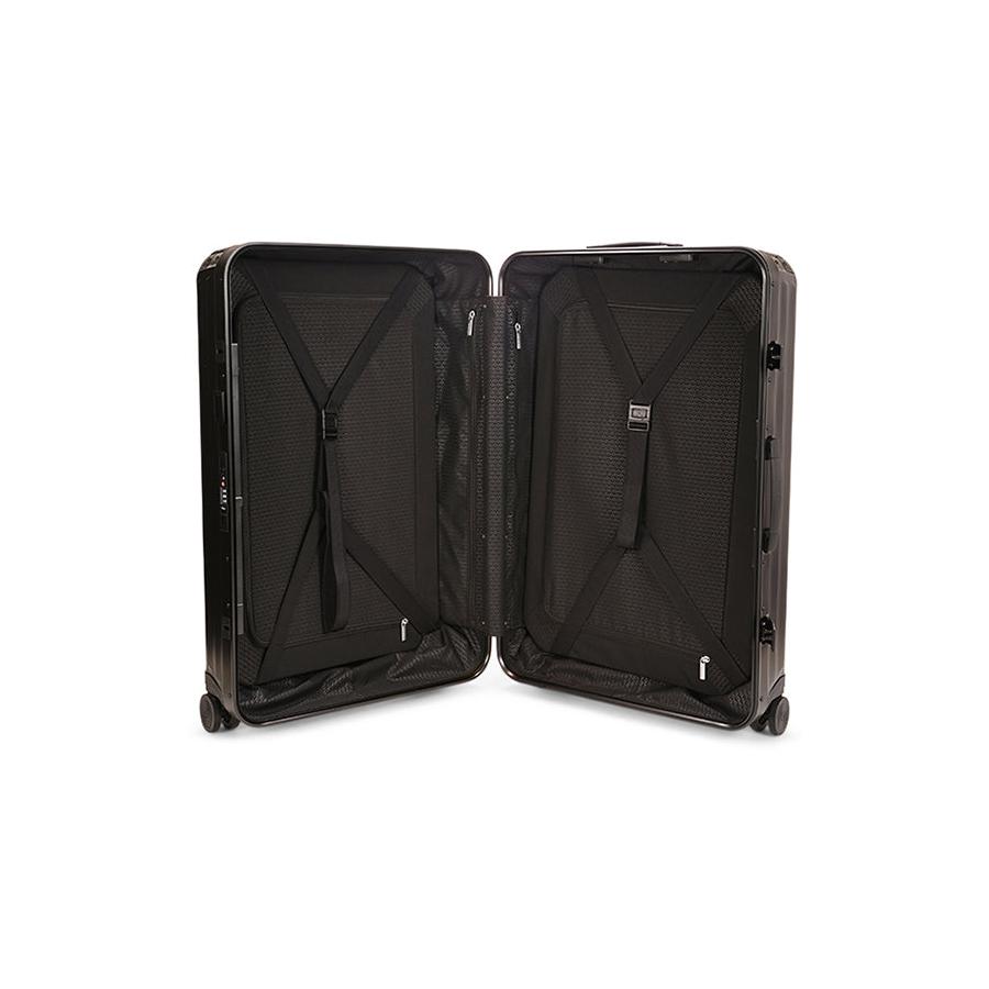 Samsonite Lite-Box ALU 76cm Hardside Checked Suitcase Black Black