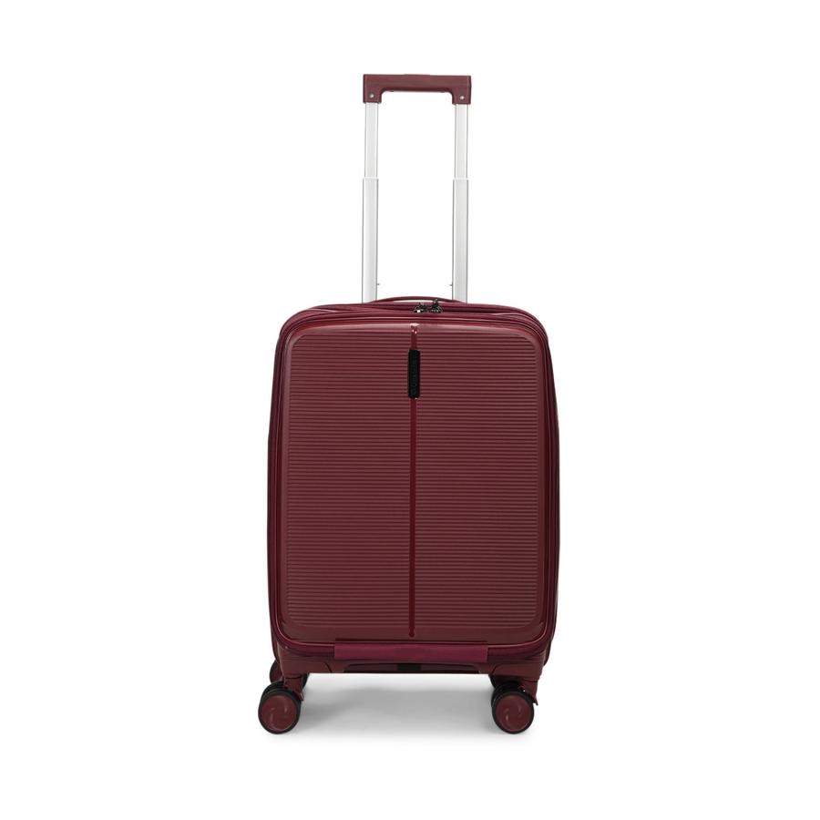 Caselite Venture 57cm Top Open Hardside Carry-On Suitcase Dark Red Dark Red