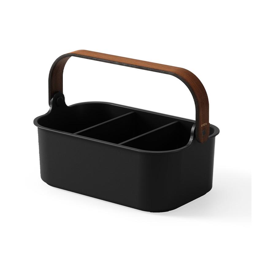 Umbra Bellwood Small Stackable Bin Black/Walnut Black/Walnut