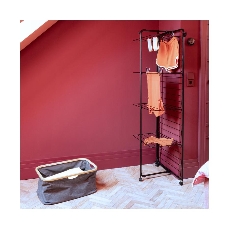 Brabantia Hangon Tower Drying Rack 30m Matte Black Matte Black