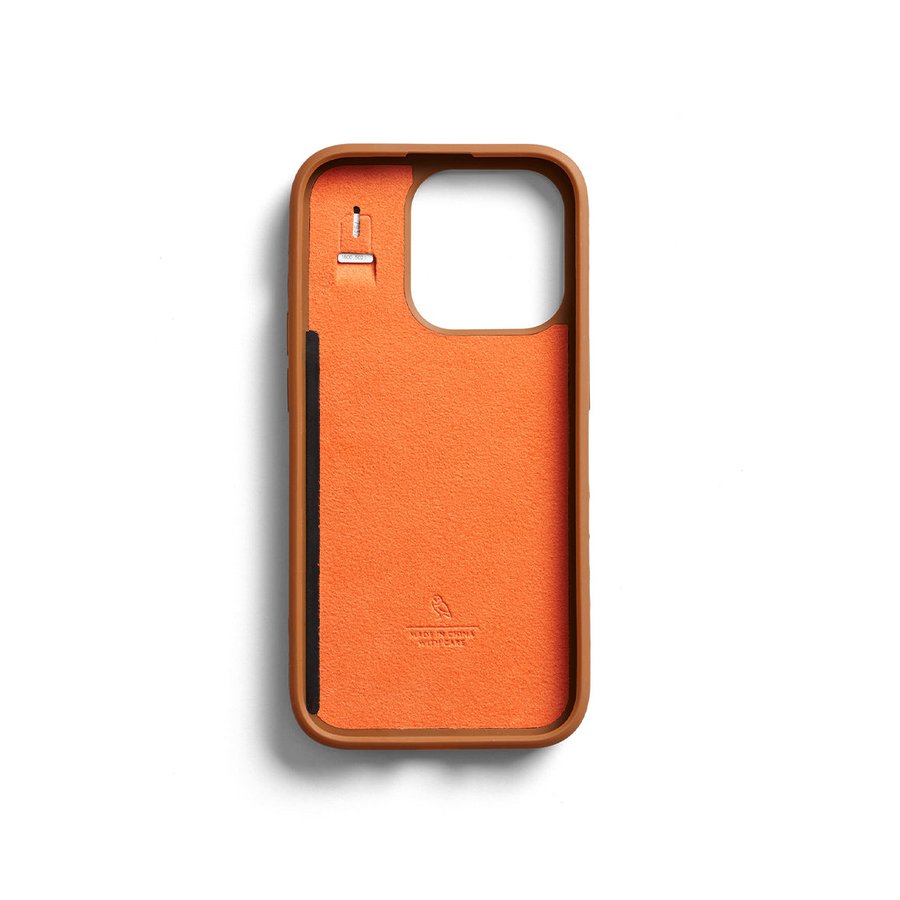 Bellroy iPhone 15 Pro Max Phone Case - 3 Card (With Button Add-On) Terracotta Terracotta