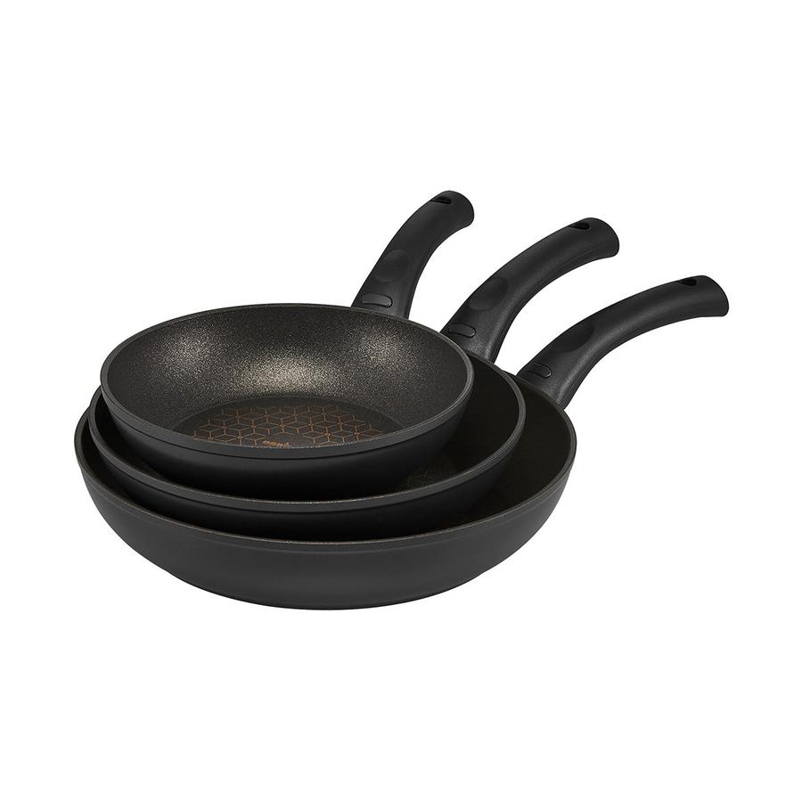 Essteele Per Salute 20cm, 24cm & 28cm Skillet Set Black Black