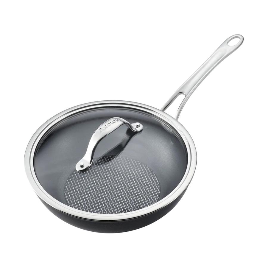 Anolon SearTech 25cm Covered Stirfry Pan Black Black