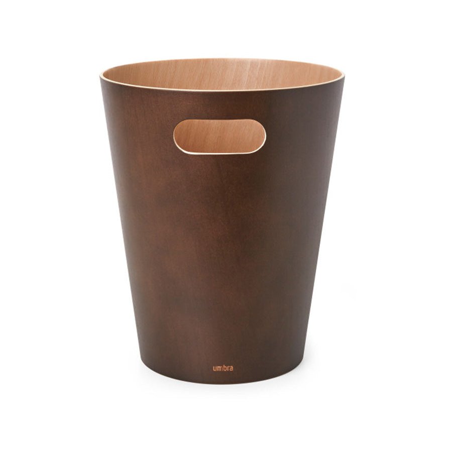 Umbra Woodrow Trash Can (7.5L) Espresso Espresso