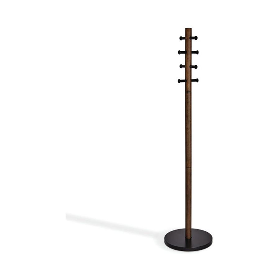 Umbra Pillar Coat Rack Black/Walnut Black/Walnut