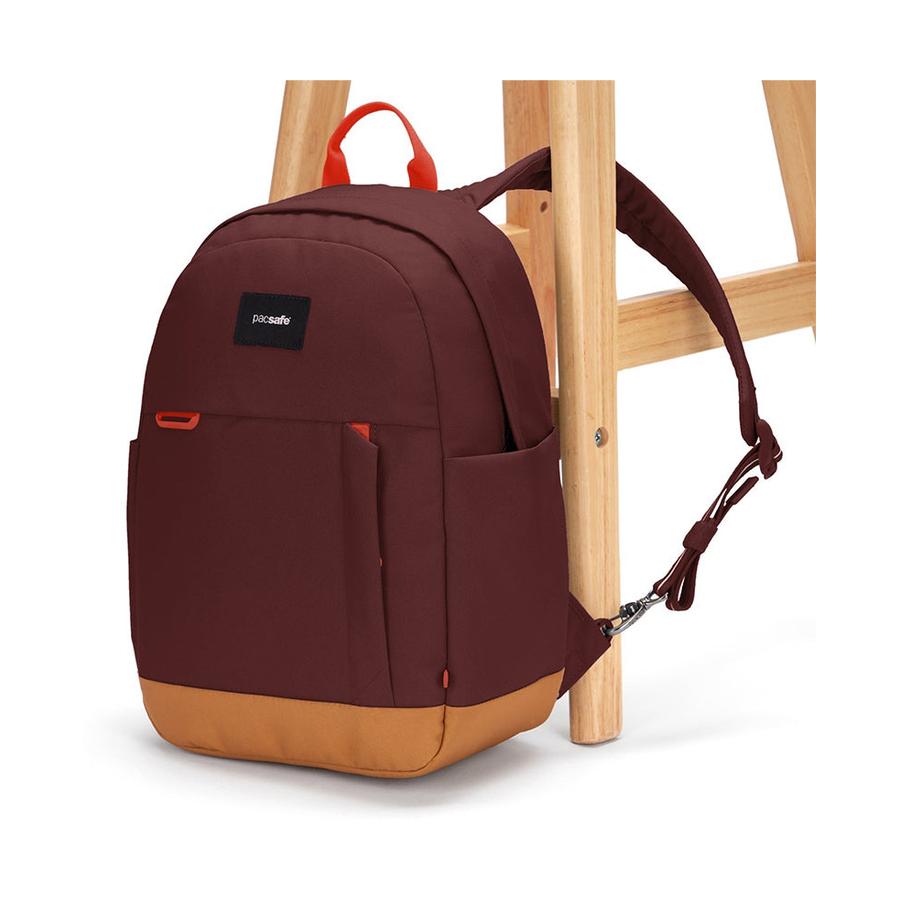 Pacsafe GO 15L Anti-Theft Recycled Backpack Garnet Red Garnet Red