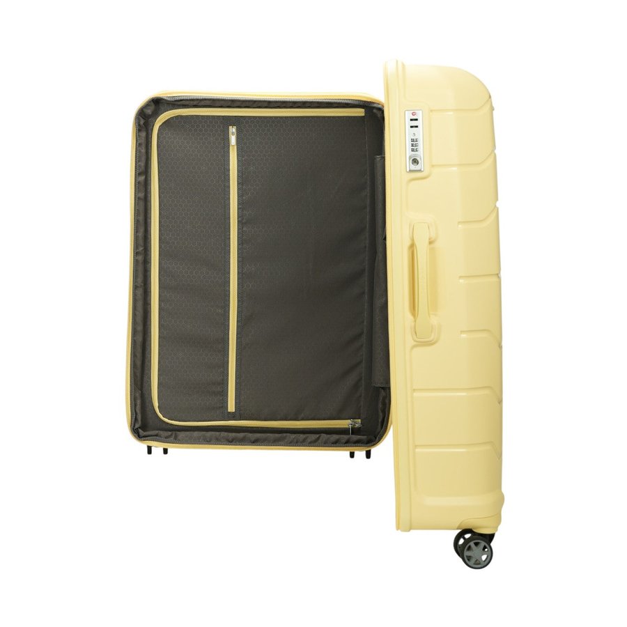 Samsonite Oc2lite 81cm Hardside Checked Suitcase Lemonade Lemonade