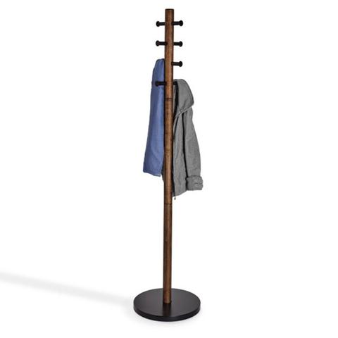 Umbra Pillar Coat Rack Black/Walnut