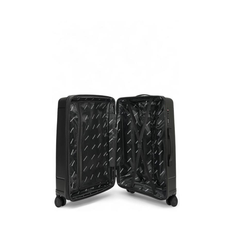 Nomad Quest 65cm Hardside Checked Suitcase Black Black