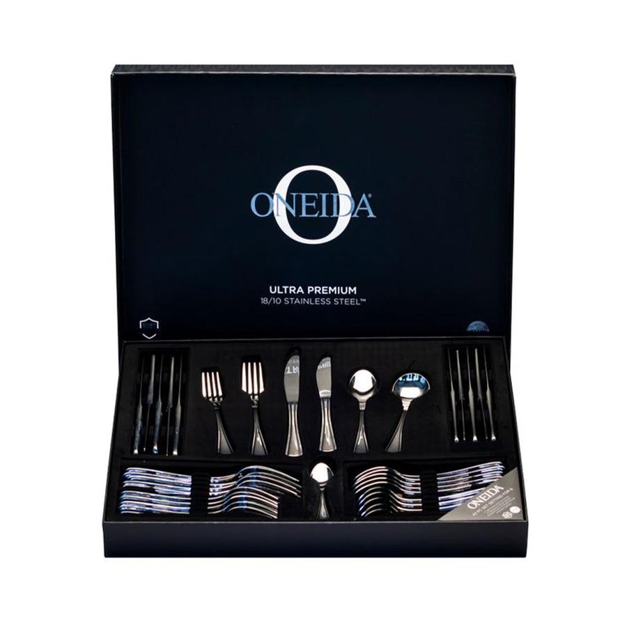 Oneida New Rim 42 Piece Cutlery Set Stainless Steel Stainless Steel