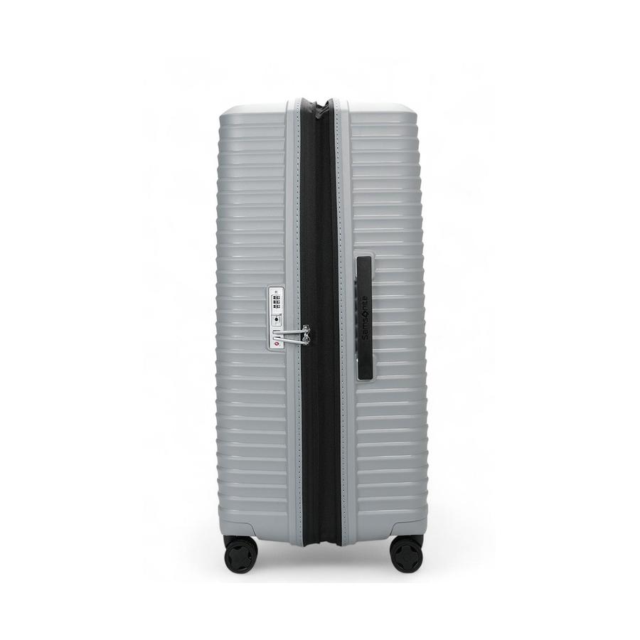 Samsonite Upscape 81cm Hardside Checked Suitcase Platinum Platinum