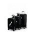 Caselite NZ Map 56cm, 67cm & 77cm Hardside Luggage Set Black