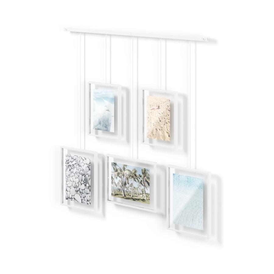 Umbra Exhibit Wall Picture Frames (Set of 5) White White