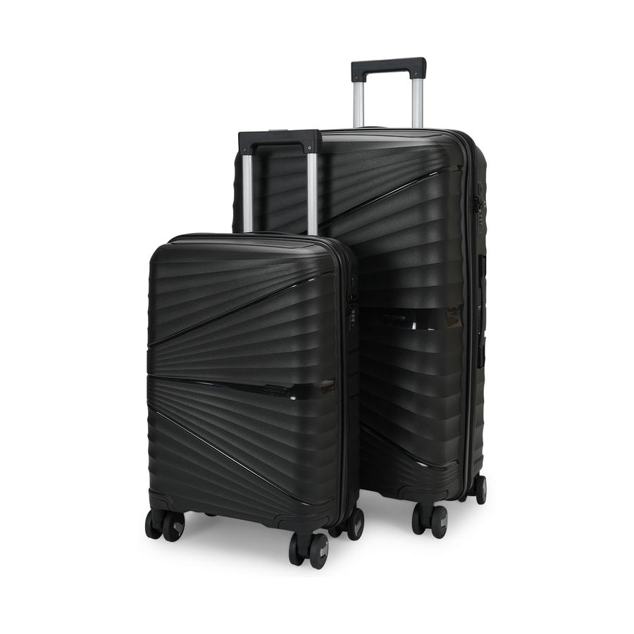 Nomad Aspire 55cm & 75cm Hardside Luggage Set Black Black