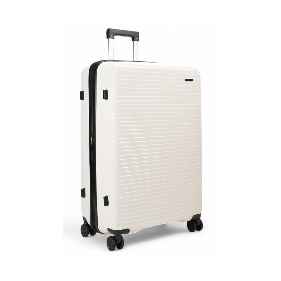 Nomad Venture 75cm Hardside Checked Suitcase White White