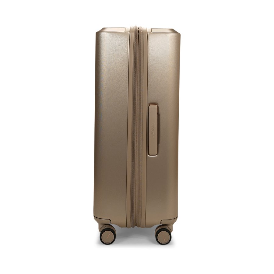 Samsonite Evoa Z 75cm Hardside Checked Suitcase Ivory Gold Ivory Gold