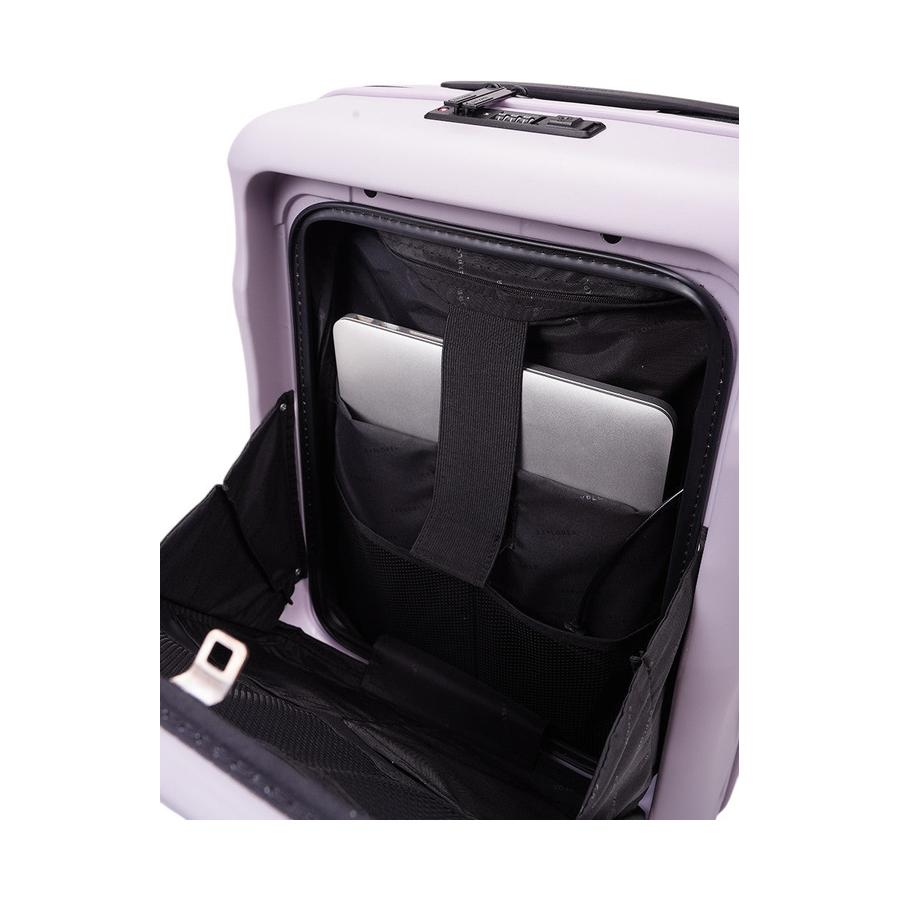 Explorer Luna-Air 55cm Front Access Hardside Carry-On Suitcase Lilac Lilac
