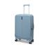 Caselite Venture 66cm Top Open Hardside Checked Suitcase Grey Blue
