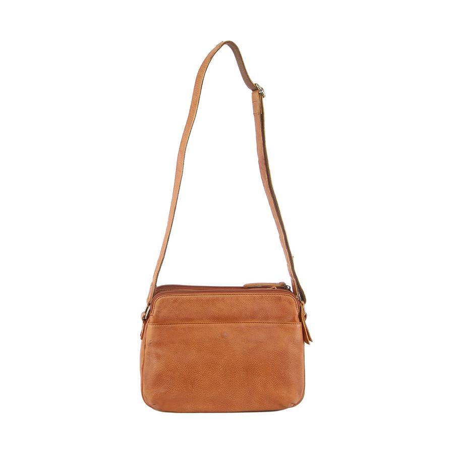 Milleni Grace Women's Leather Crossbody Bag Cognac Cognac