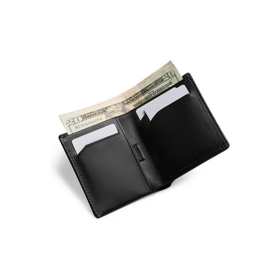 Bellroy RFID Note Sleeve Leather Wallet Black Black