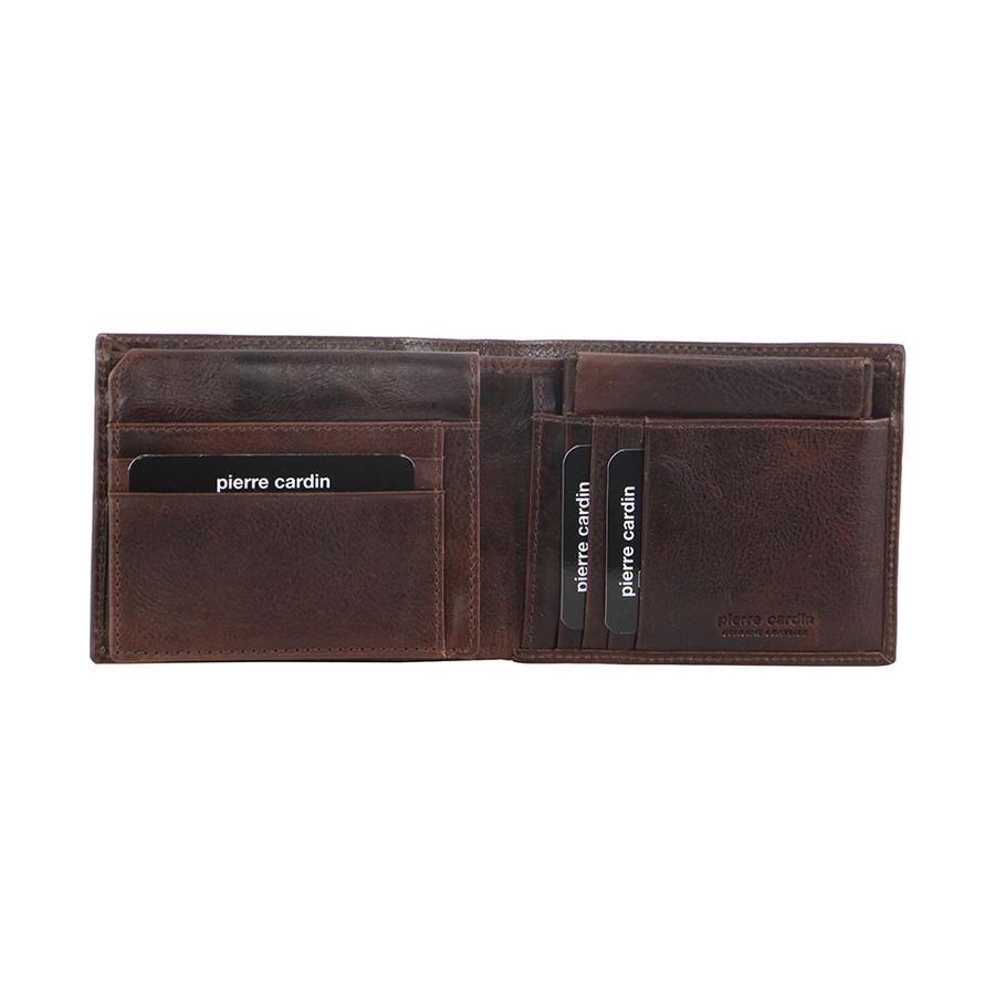 Pierre Cardin Luca Men's Italian Leather RFID Wallet Chocolate Chocolate