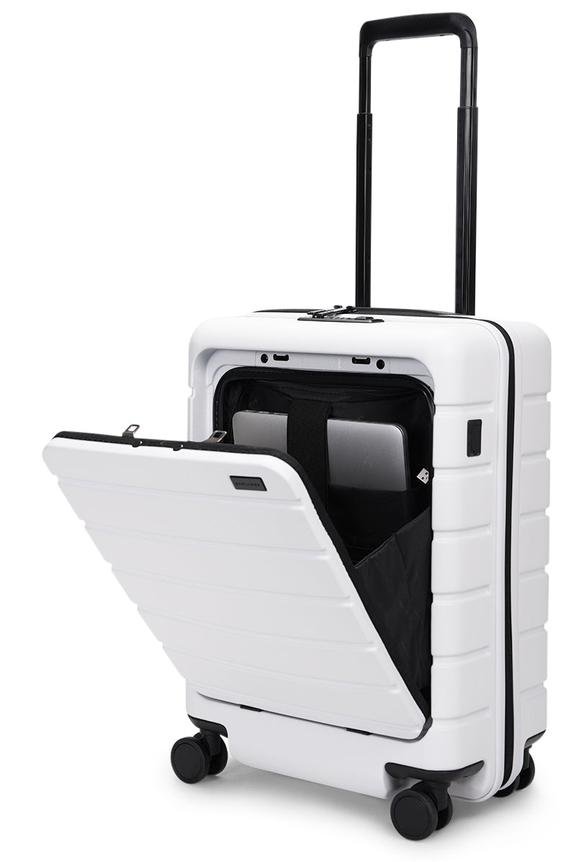 Explorer Arlo Pro 52cm Front Access Hardside Carry-On Suitcase White