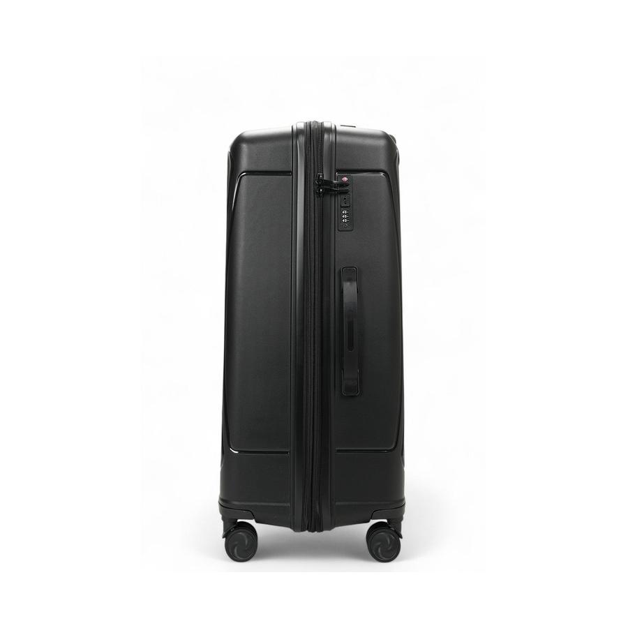 Nomad Quest 75cm Hardside Checked Suitcase Black Black