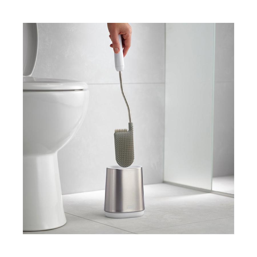 Joseph Joseph Flex Lite Steel Toilet Brush Stainless Steel Stainless Steel