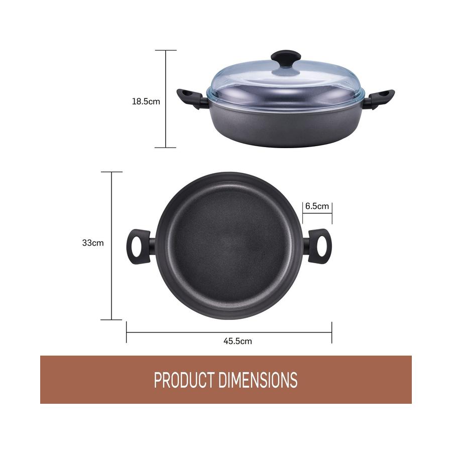 Essteele Per Benessere Covered Sauteuse 32cm/5.7L Grey Grey