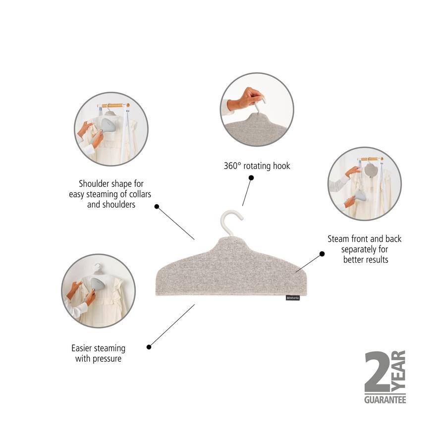 Brabantia Steam Clothes Hanger Grey Grey