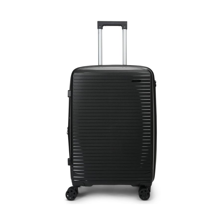 Nomad Venture 65cm Hardside Checked Suitcase Black Black