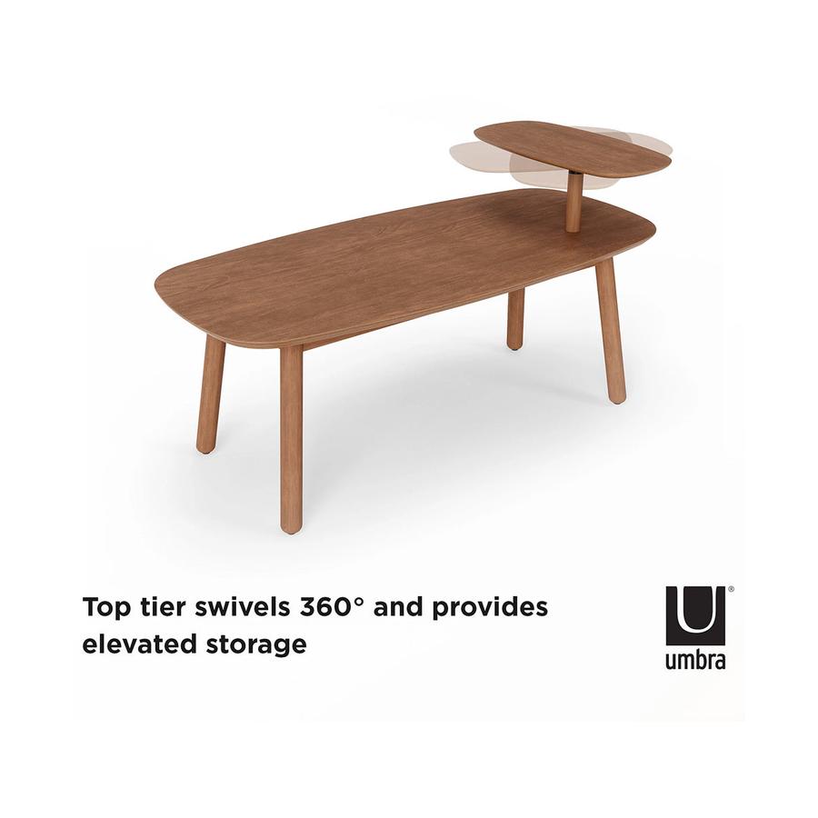 Umbra Swivo Coffee Table Light Walnut Light Walnut