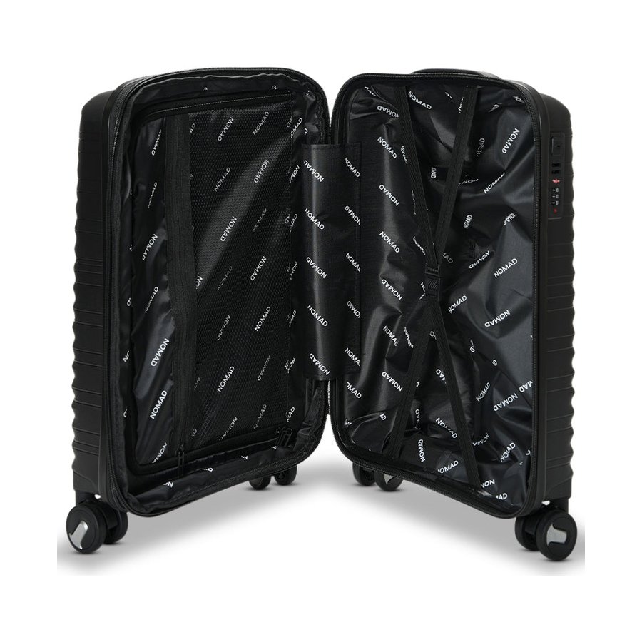 Nomad Discover 56cm, 65cm and 75cm Hardside Luggage Set Black Black