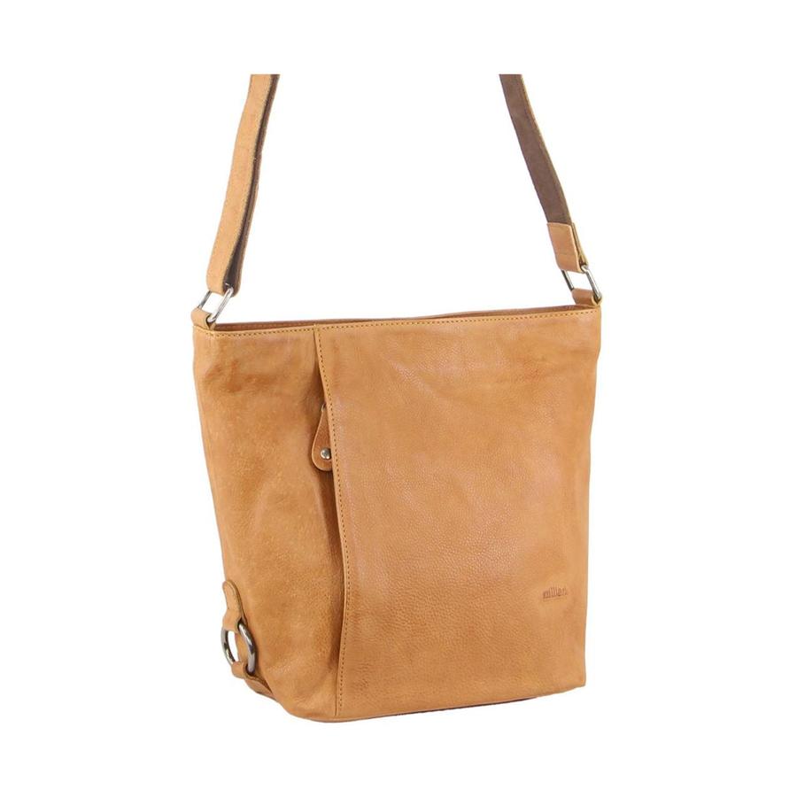 Milleni Taylor Women's Leather Crossbody Bag Caramel Caramel