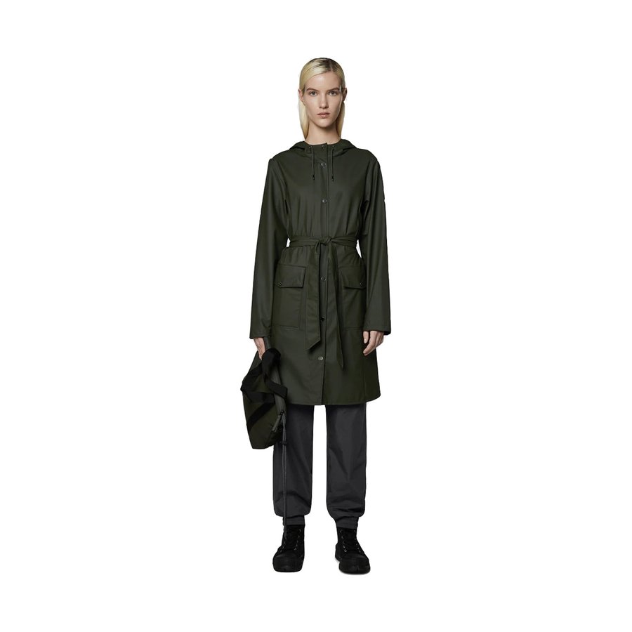 Rains Curve Jacket Green Default Title