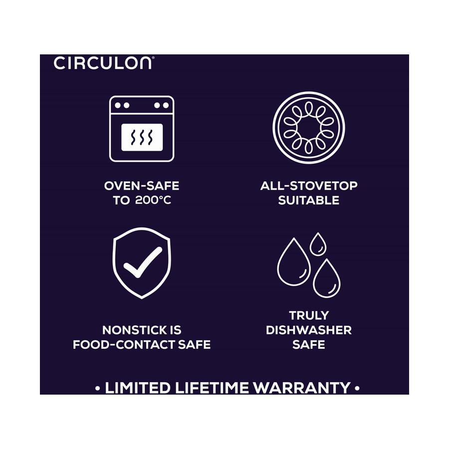 Circulon ScratchDefense A1 14cm Open Milkpan Black Black