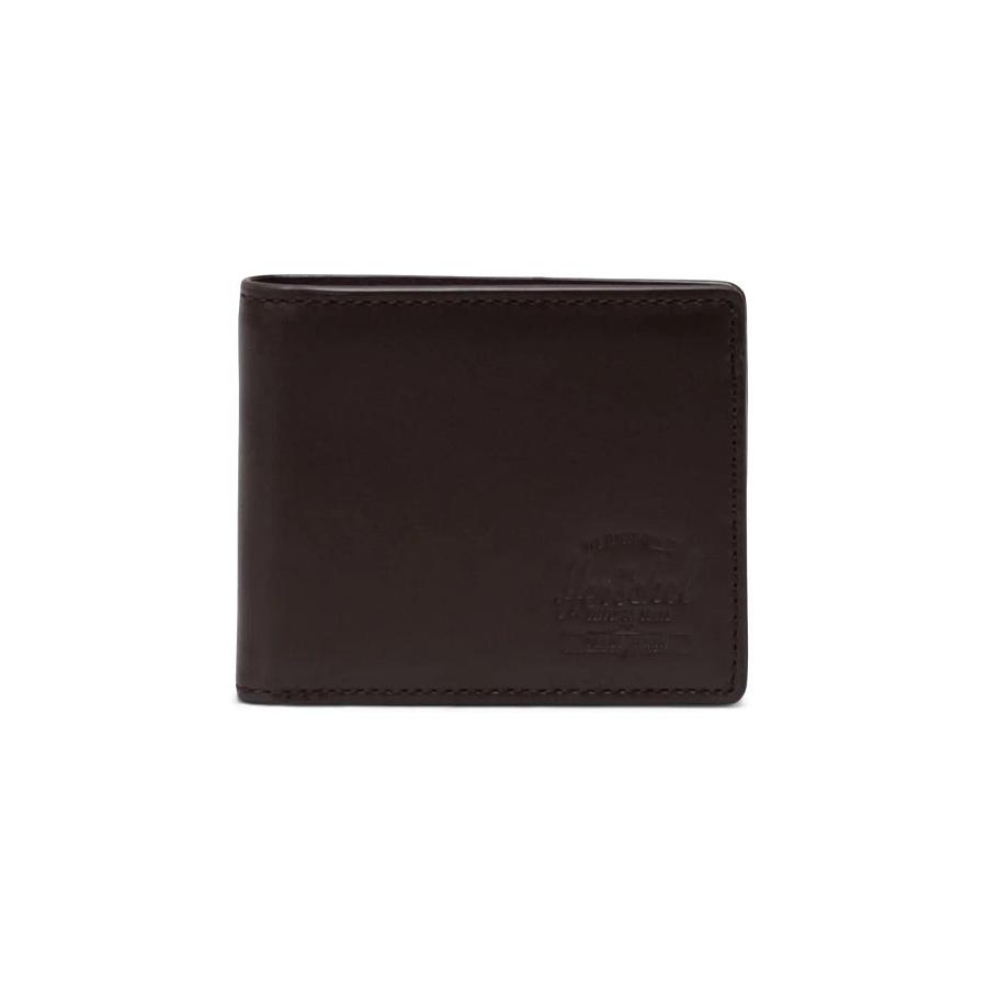 Herschel Hank Leather RFID Wallet Brown Brown